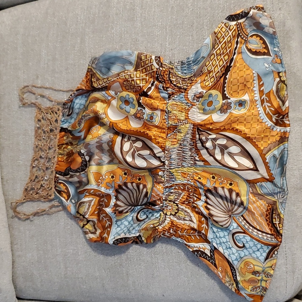 NWOT Cache Silk Top Size S